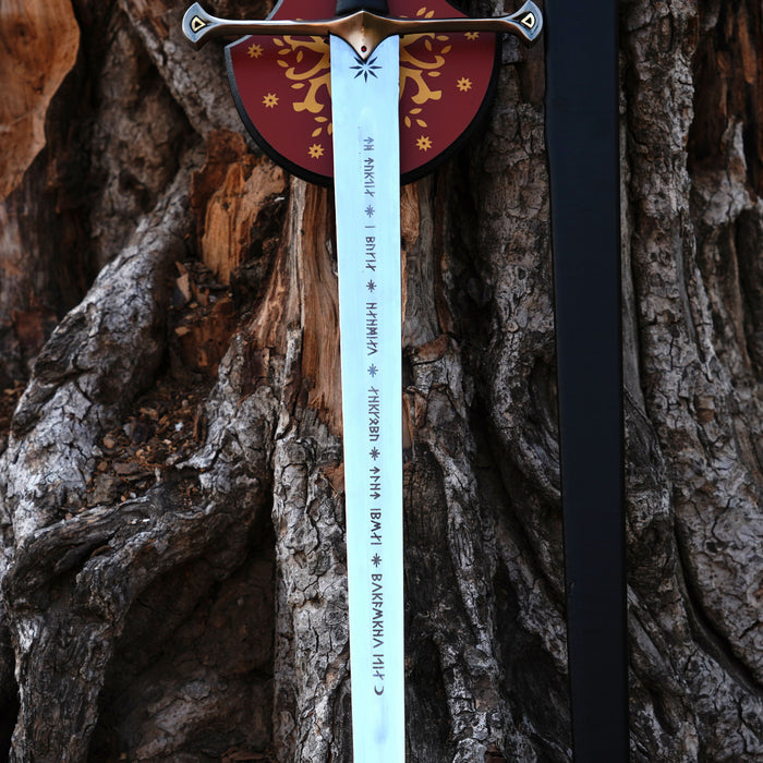 "ANDURIL Sword of Strider - Custom Engraved LOTR Sword - King Aragorn Ranger Sword - Perfect Lord of the Rings Gift for Men"