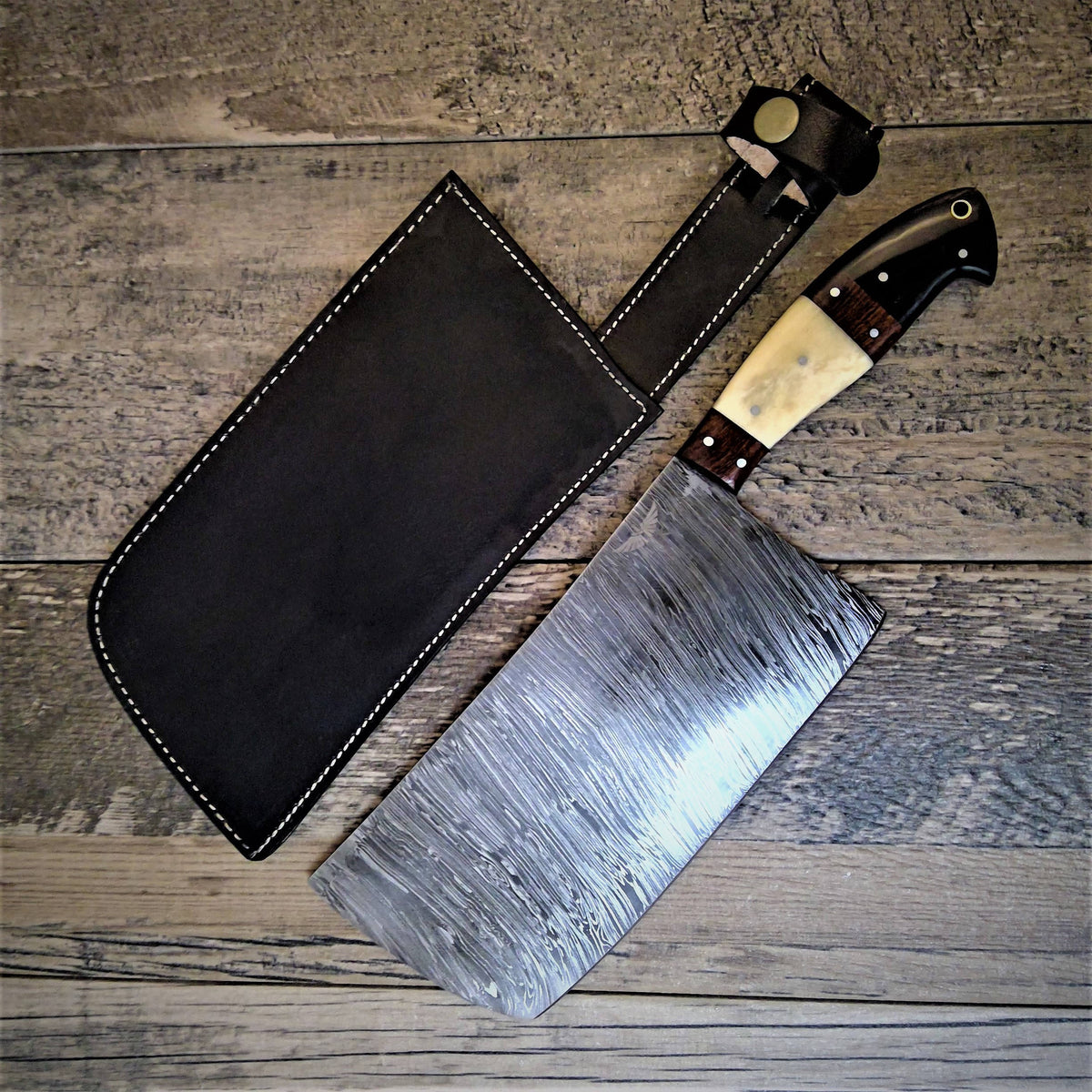 Custom Handmade Knife King's Fancy D2 Tool Steel Hunting Cleaver Knife