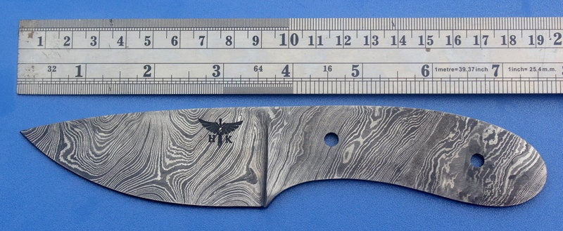 HTK-46  Damascus Knife custom handmade skiner blank blade / Great quality